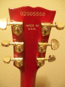 Fake Gibson serial number