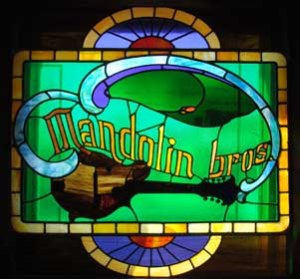 Mandolin Brothers Stained Glass
